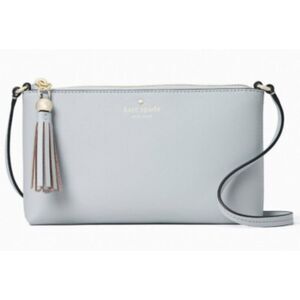 Kate Spade New York Ivy Street Amy Smooth Leather Crossbody In Avalon Mist NWT